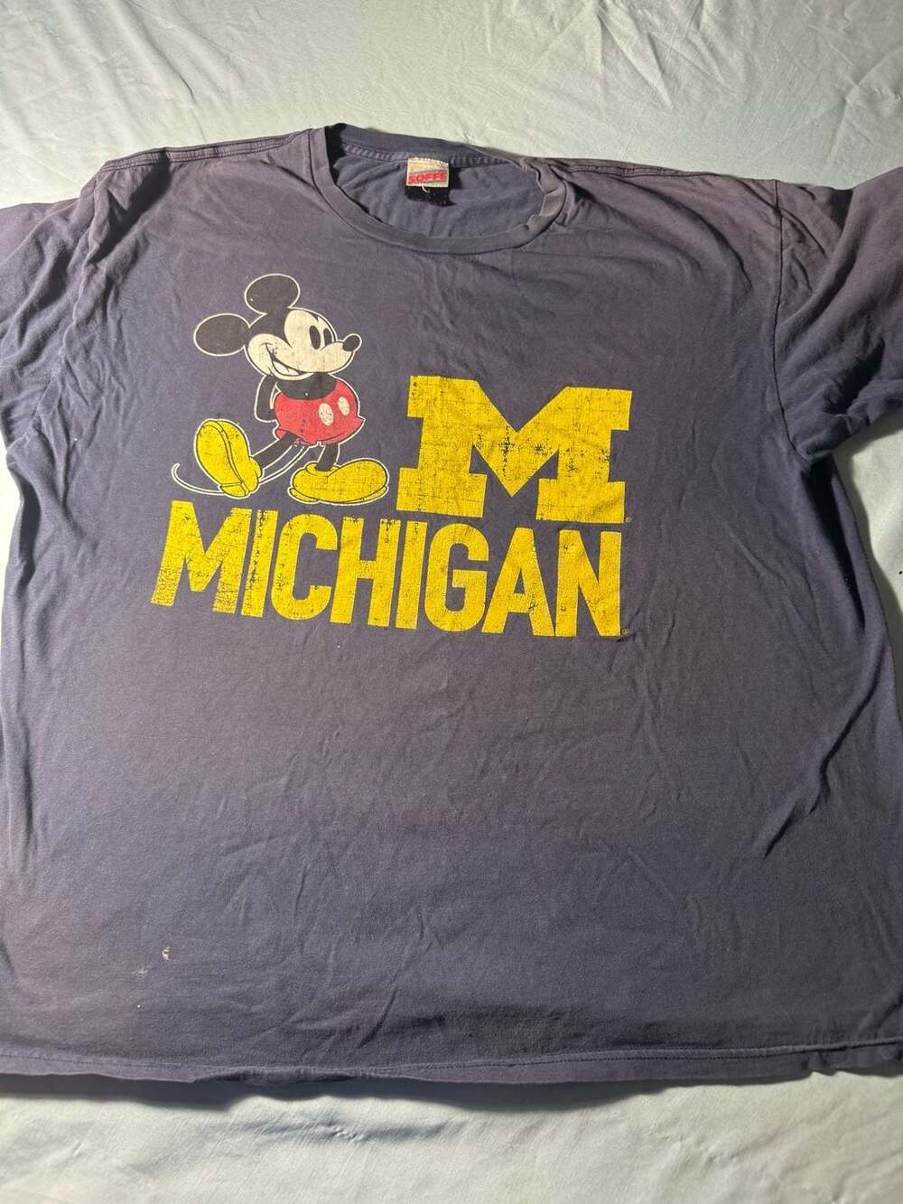 Soffe Mickey Mouse University Of Michigan T-Shirt L